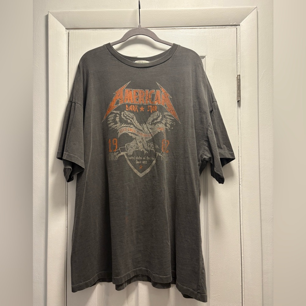 Gray oversized graphic T-Shirt